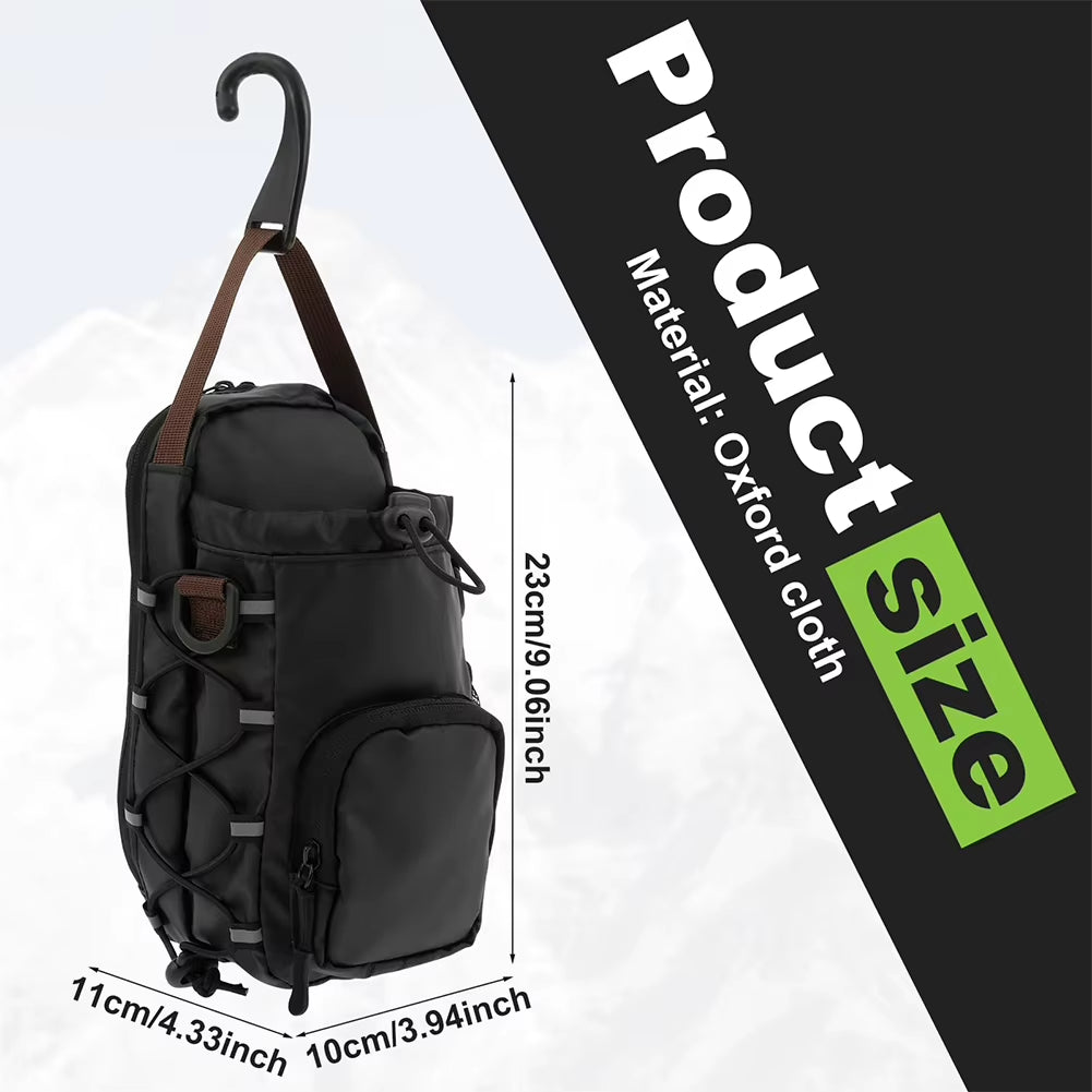 Magnetic Gym Bag with Water Bottle Holder Gym Crossbody Bag Gym Bottle Carrier Bag for Gym Sports Travel Carry-On Items